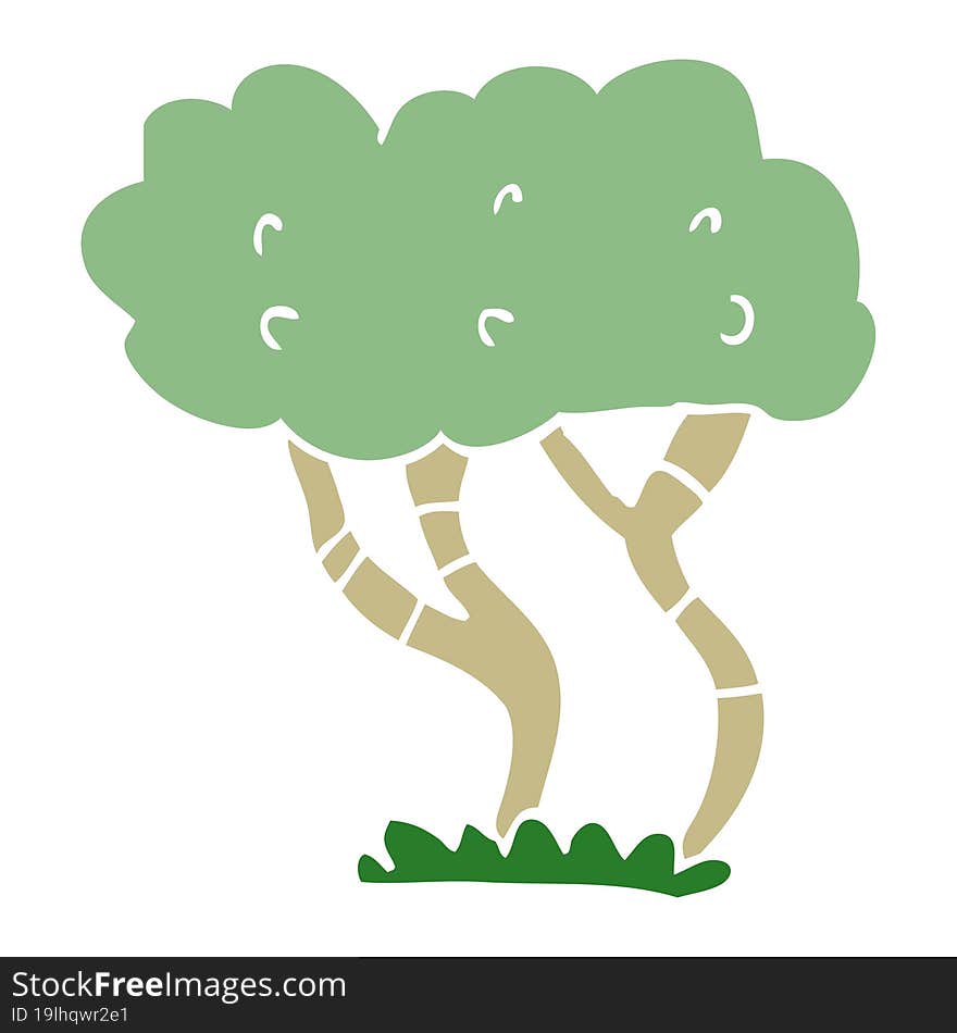 Cartoon Doodle Tree