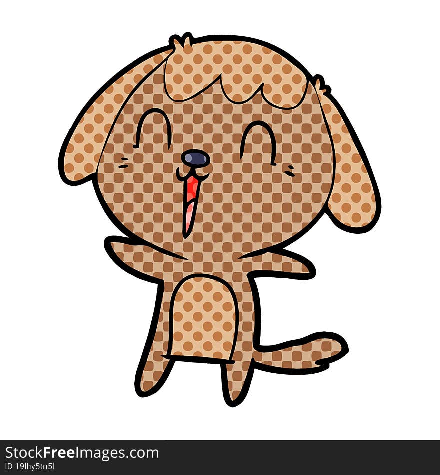 cute cartoon dog. cute cartoon dog