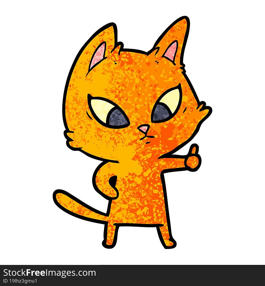 confused cartoon cat. confused cartoon cat