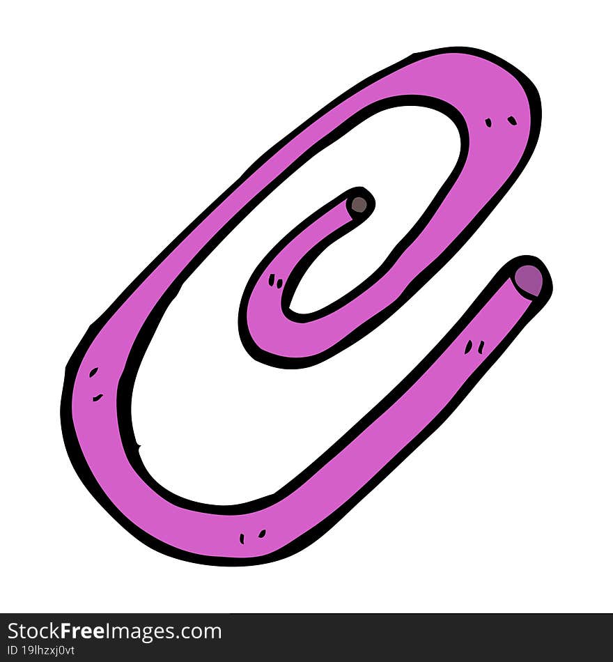 cartoon paperclip