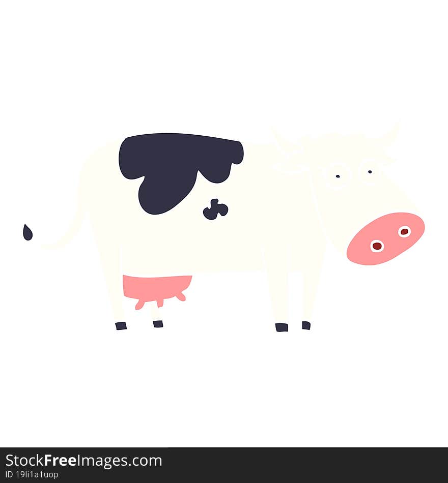 Cartoon Doodle Farm Cow