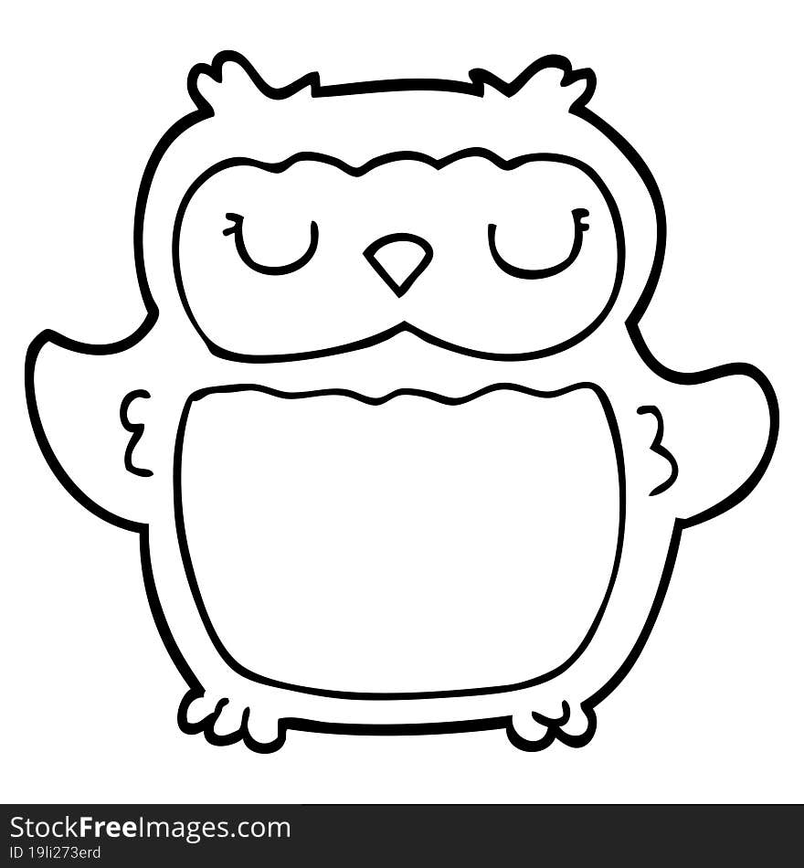 cartoon owl