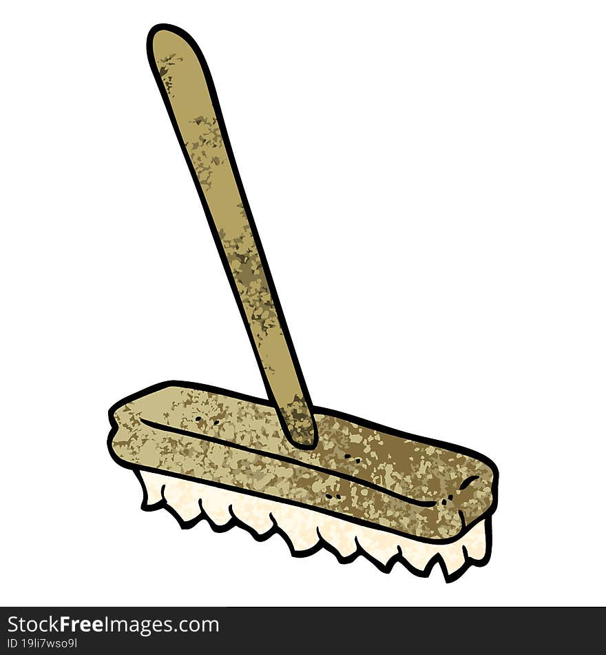 grunge textured illustration cartoon sweeping brush