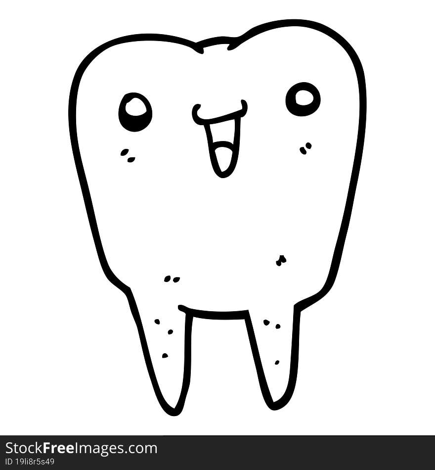 cartoon tooth