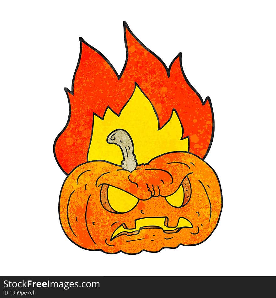 Texture Cartoon Halloween Pumpkin