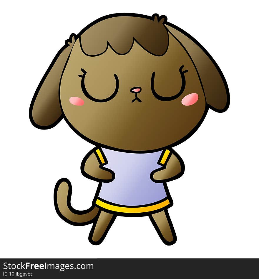 cute cartoon dog. cute cartoon dog