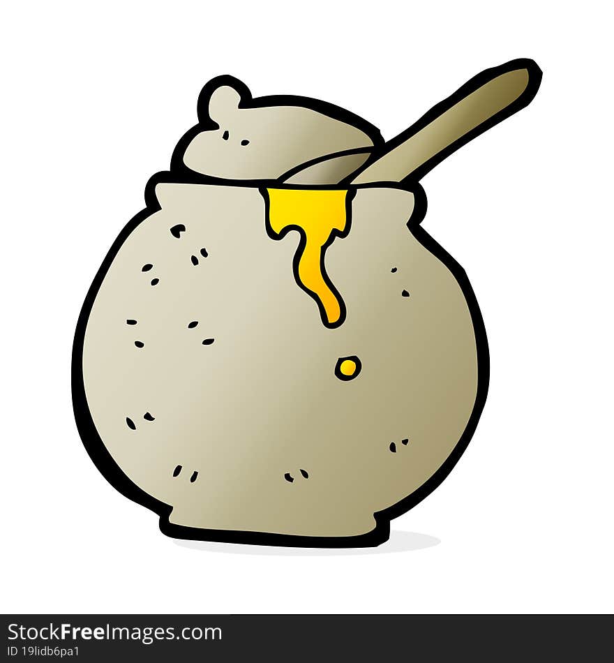 cartoon honey pot