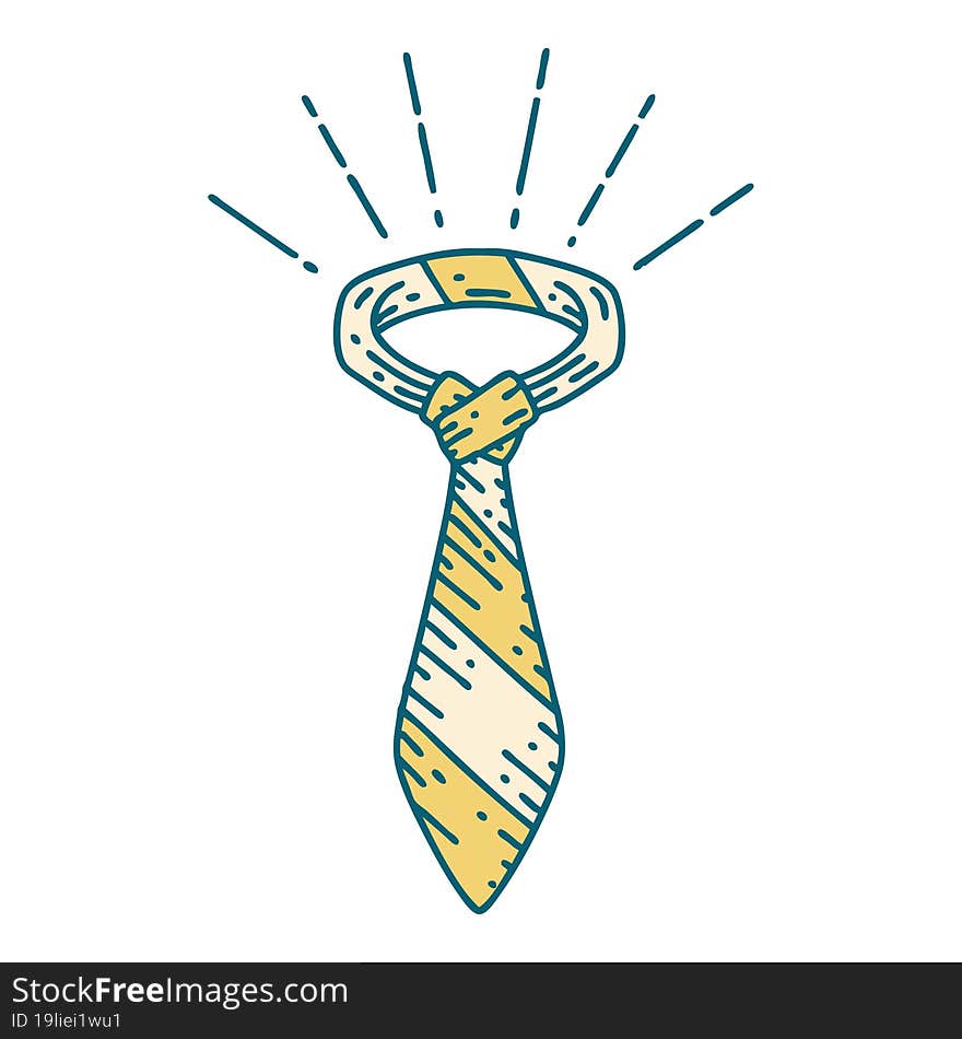 Traditional Tattoo Style Office Tie