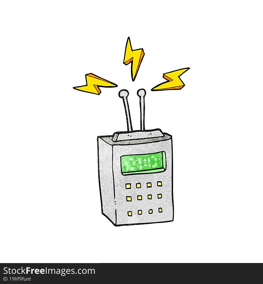 textured cartoon scientific device