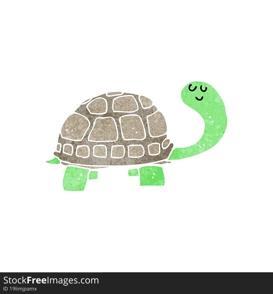 cartoon happy tortoise