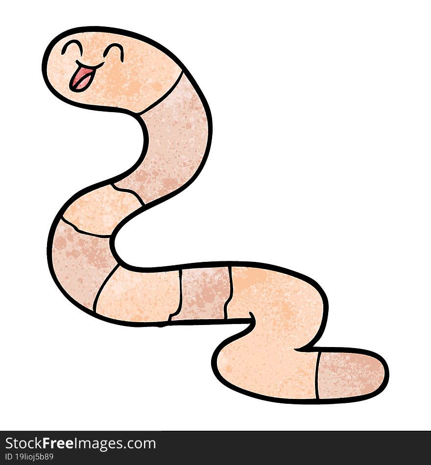 cartoon worm. cartoon worm