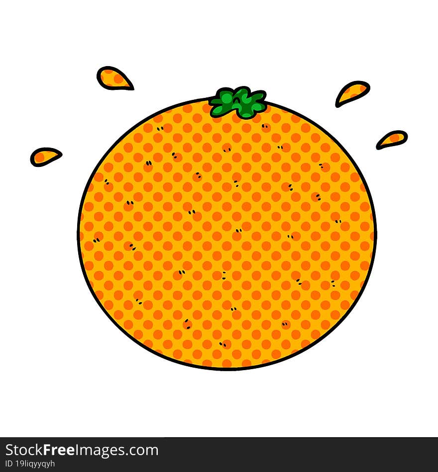 cartoon orange. cartoon orange