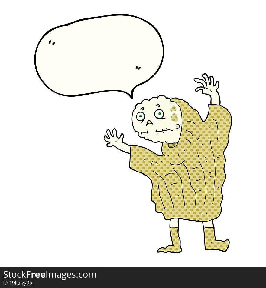 comic book speech bubble cartoon halloween ghoul