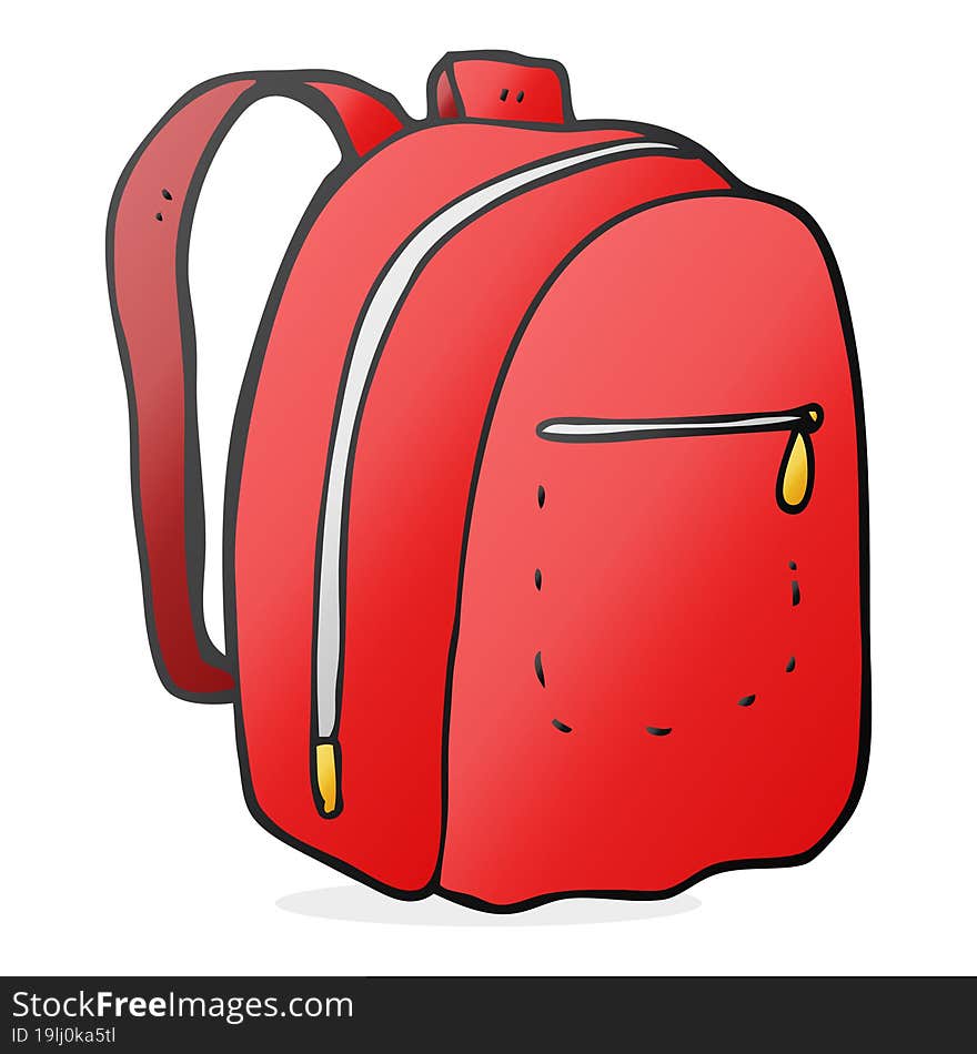 cartoon rucksack