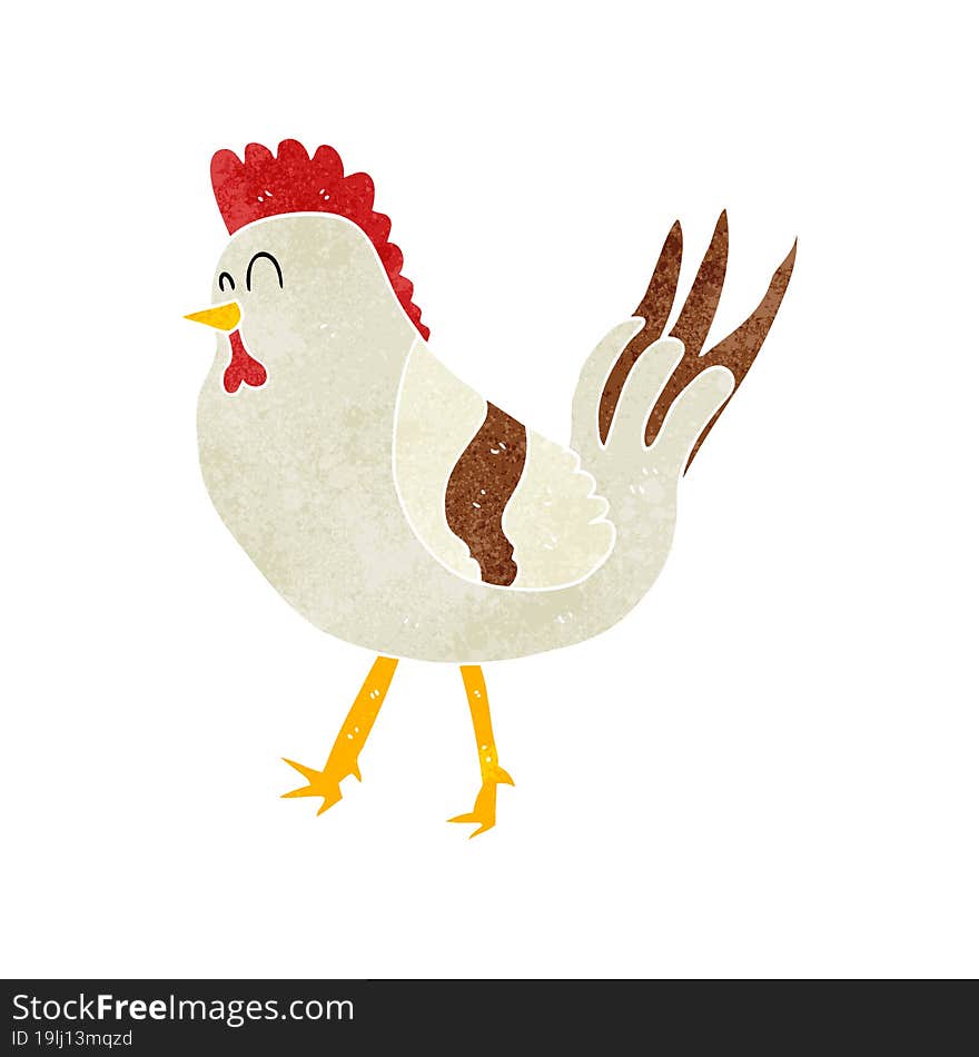 Retro Cartoon Chicken