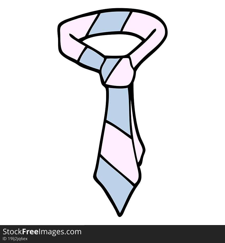 Cartoon Doodle Of A Tie