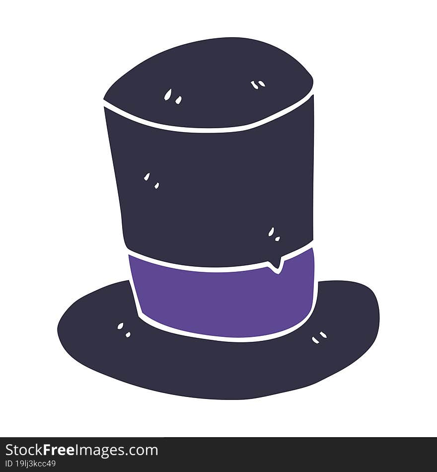 Cartoon Doodle Top Hat