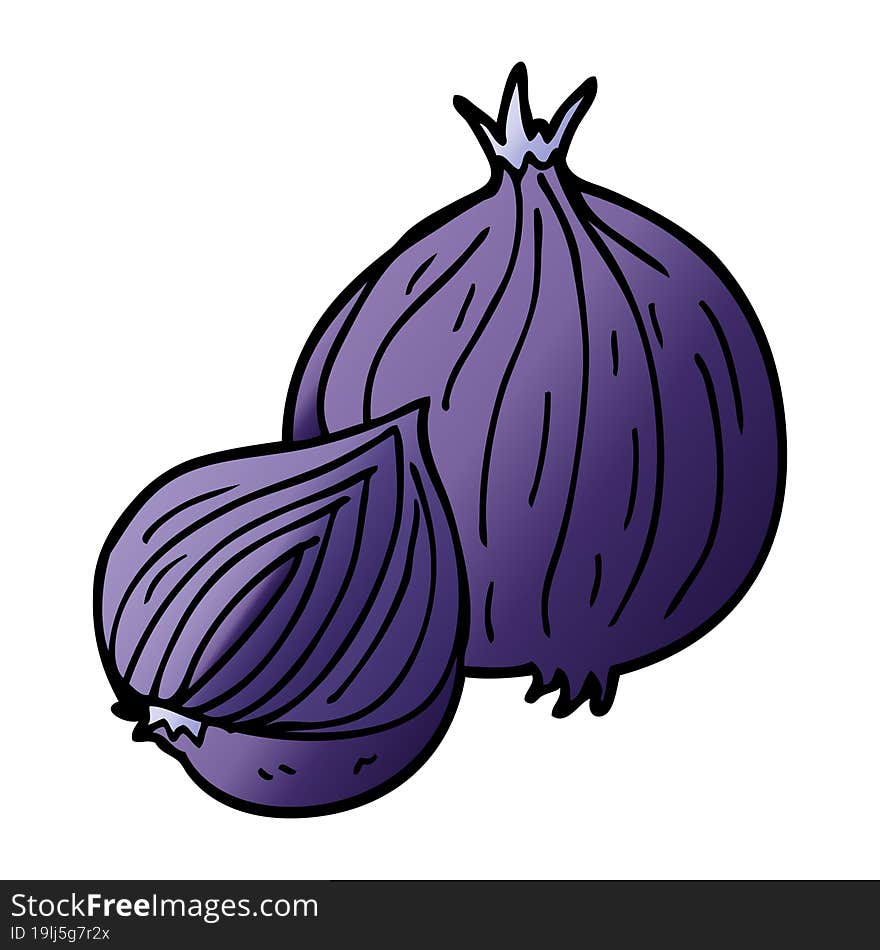 cartoon doodle onion