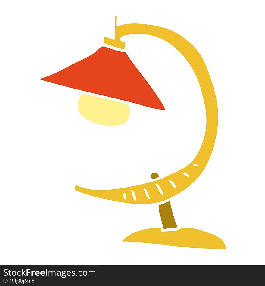 cartoon doodle funky lamp