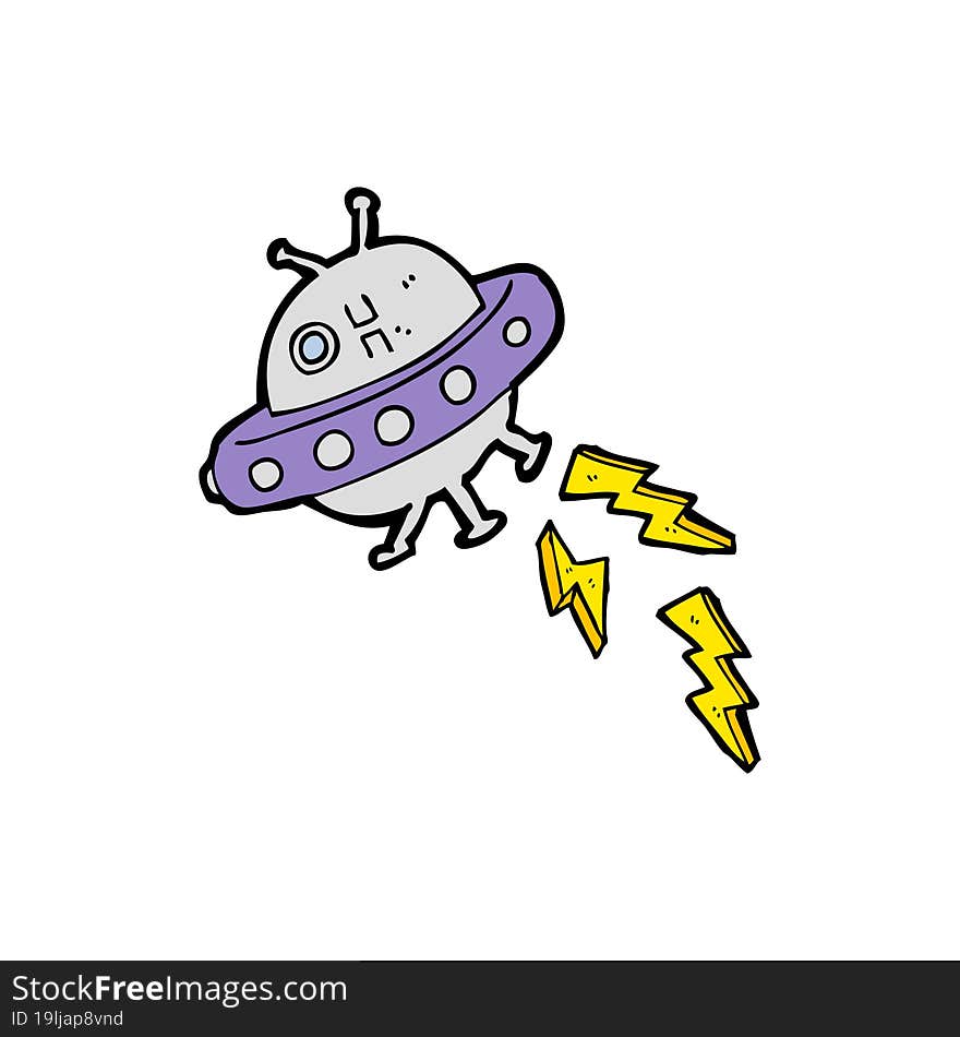 cartoon UFO