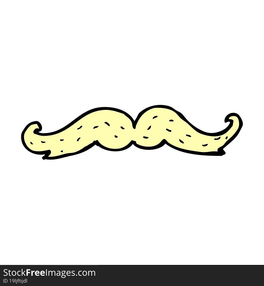 cartoon mustache