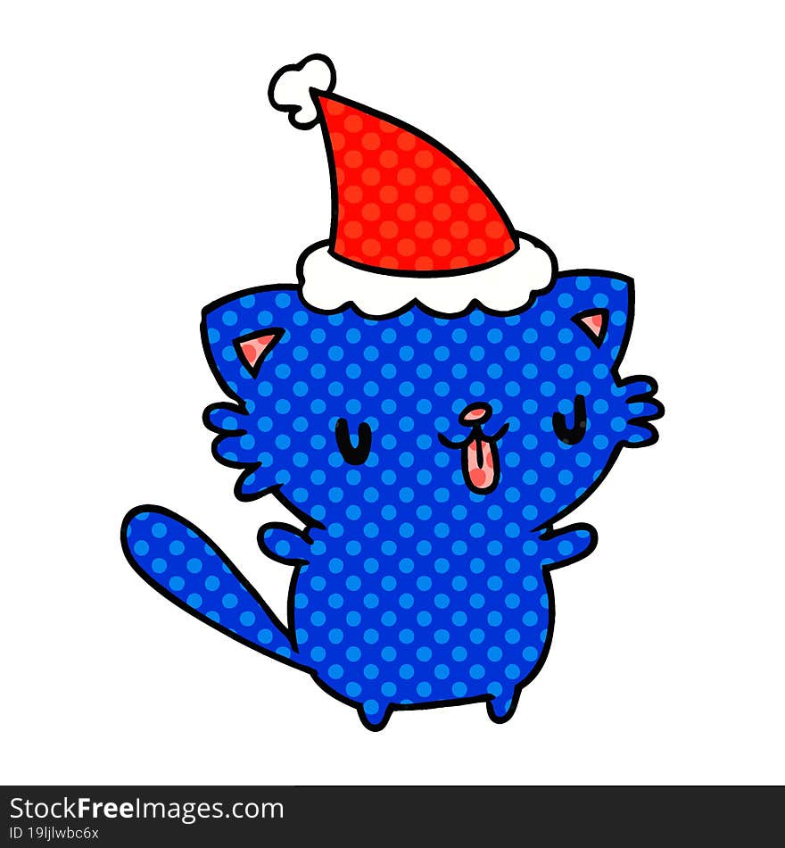 Christmas Cartoon Of Kawaii Cat