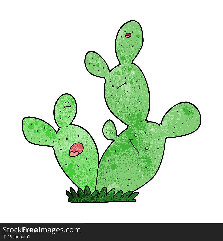 cartoon cactus. cartoon cactus