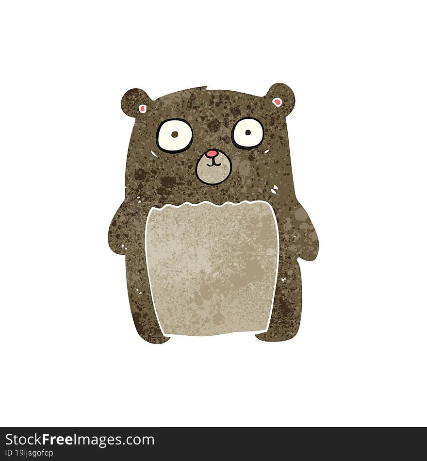 cartoon funny teddy bear