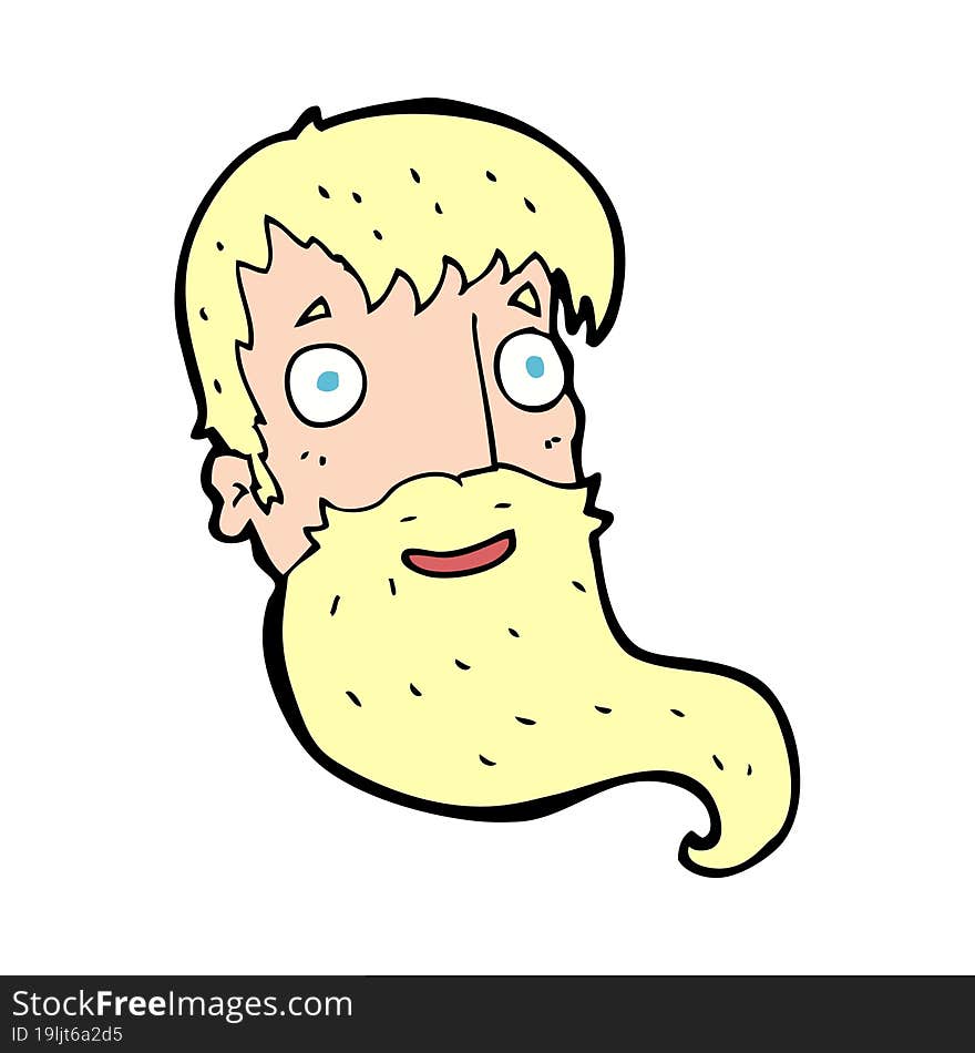 Cartoon Bearded Man