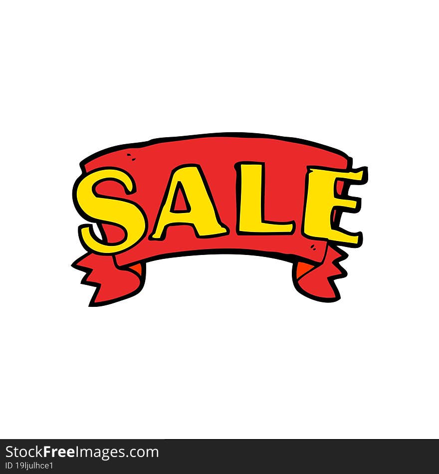 cartoon sale symbol