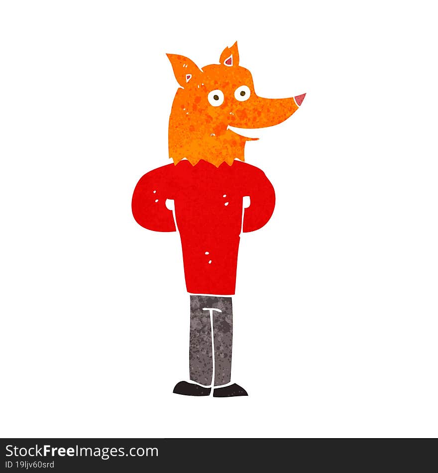 cartoon fox man