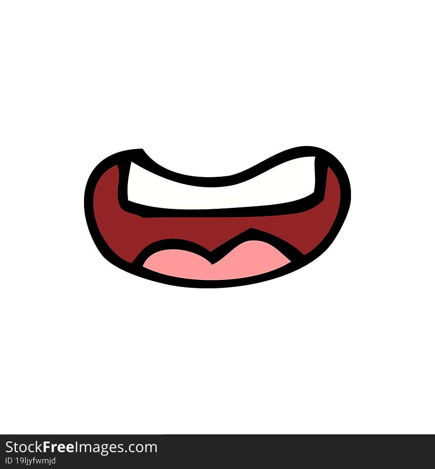 cartoon mouth