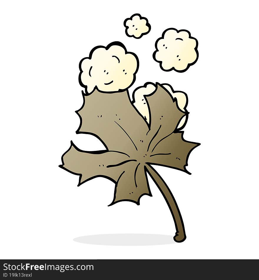 Cartoon Old Leaf