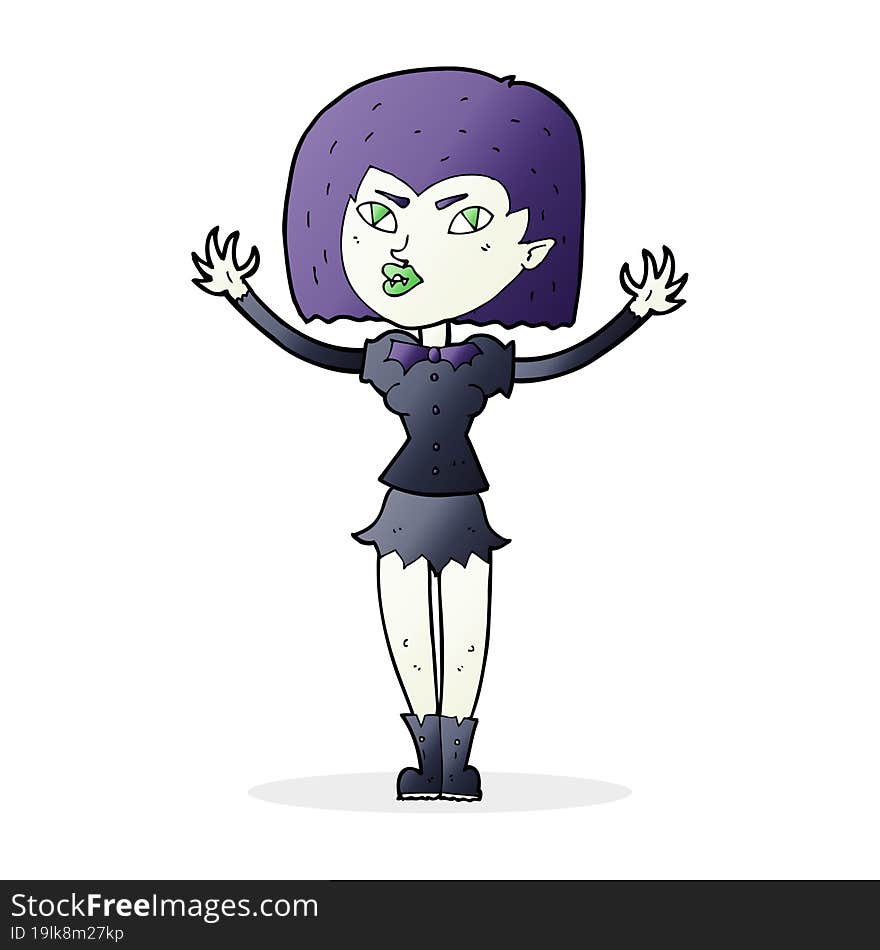 cartoon vampire girl