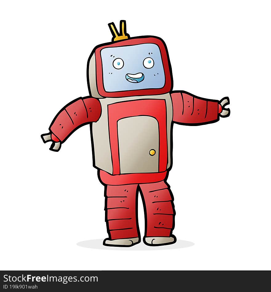 cartoon robot