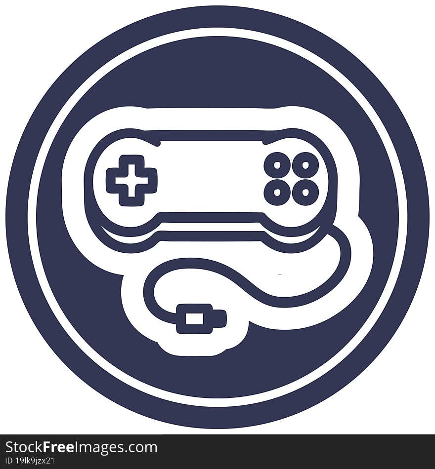 Console Game Controller Circular Icon