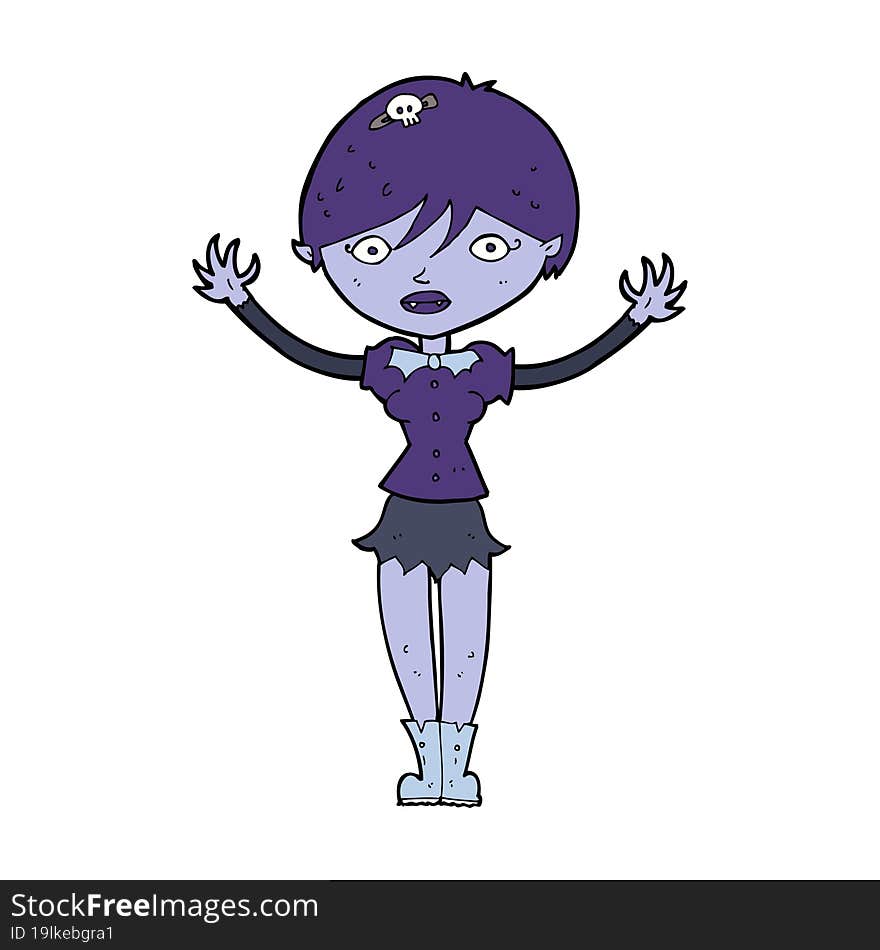 cartoon vampire girl