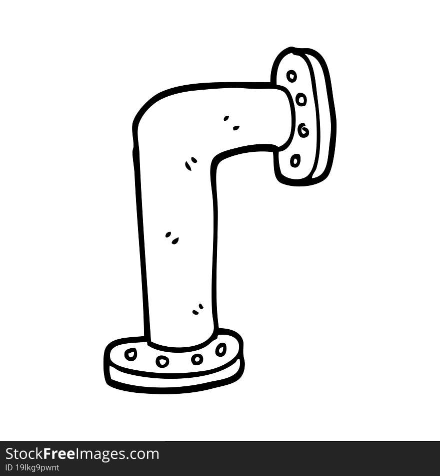 line drawing cartoon water pipe