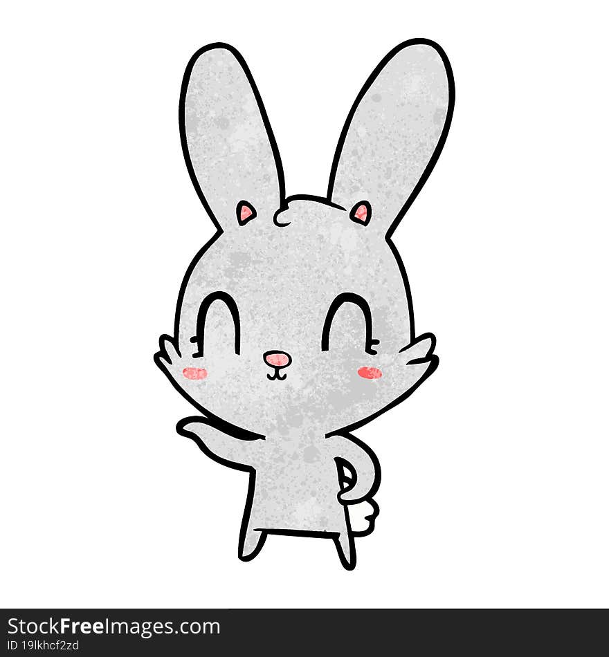 cute cartoon rabbit. cute cartoon rabbit