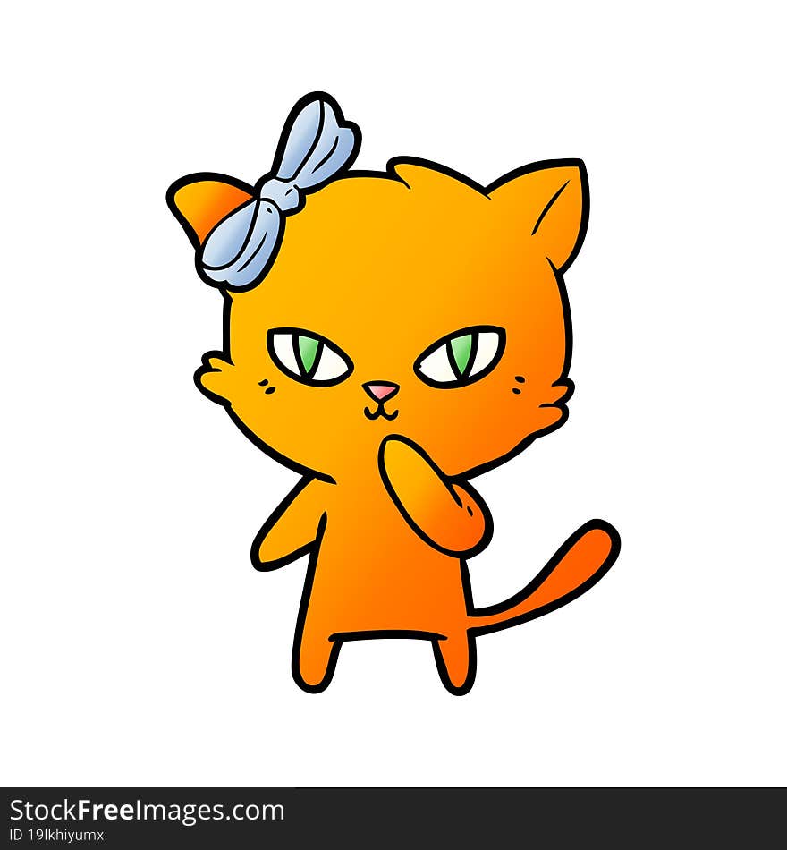 cute cartoon cat. cute cartoon cat