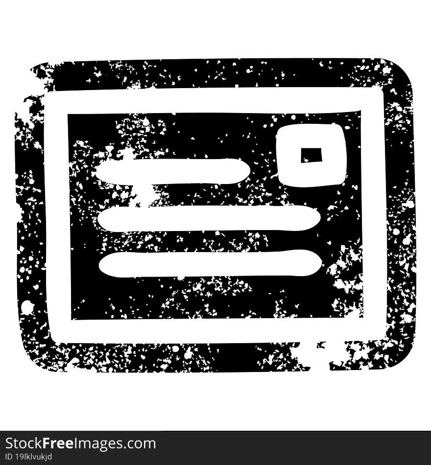 envelope letter distressed icon symbol