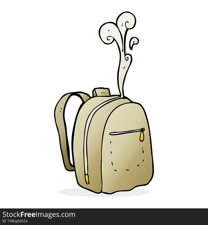 cartoon rucksack