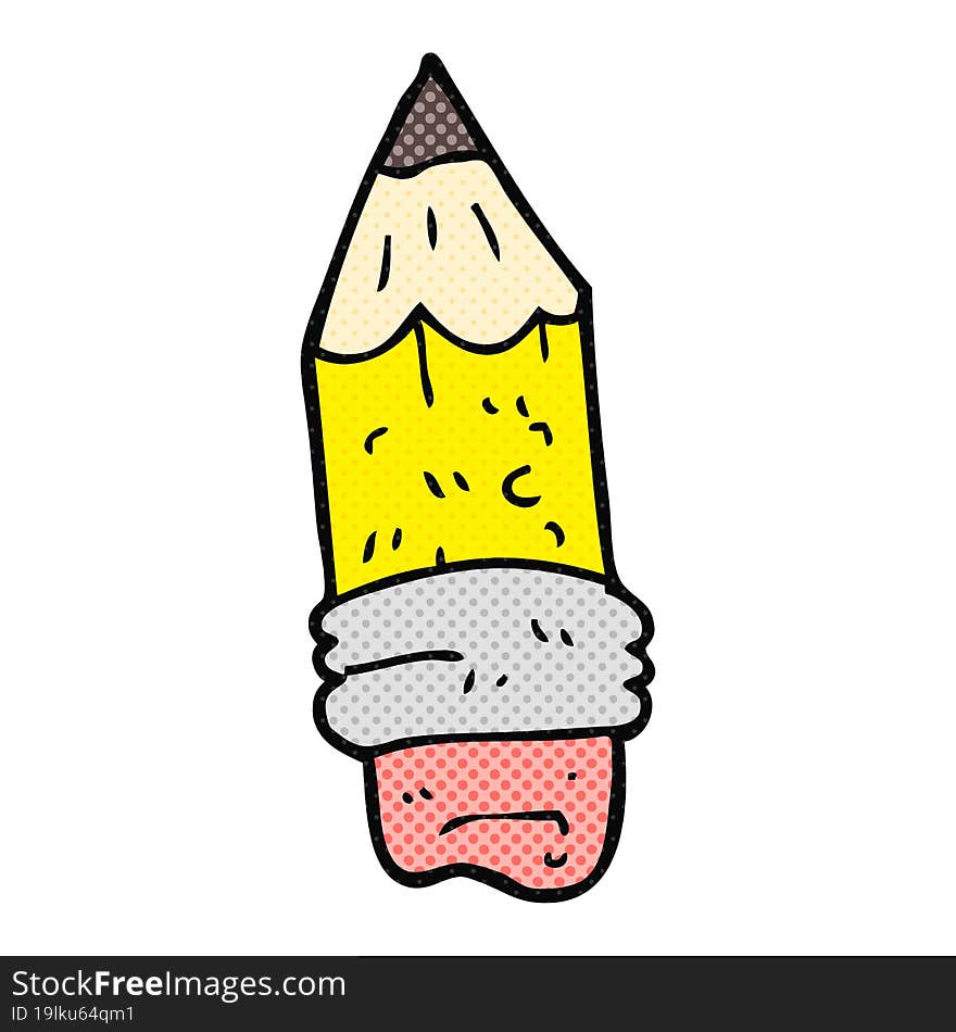 cartoon pencil stub