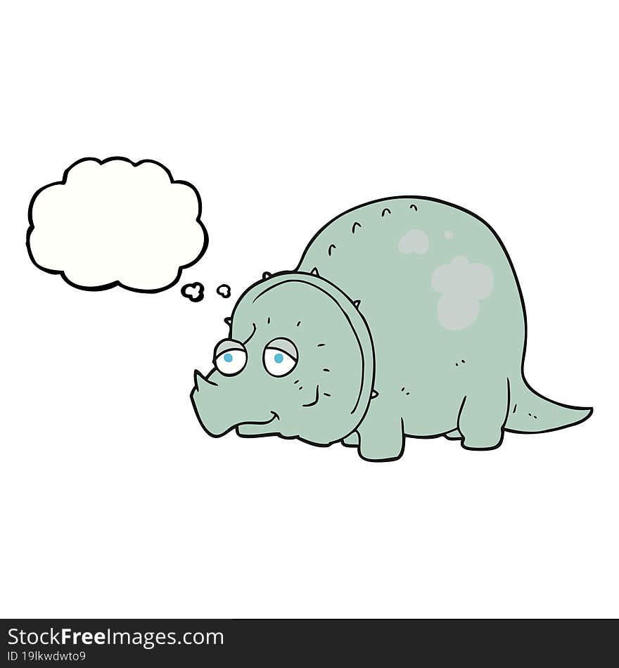 Thought Bubble Cartoon Dinosaur