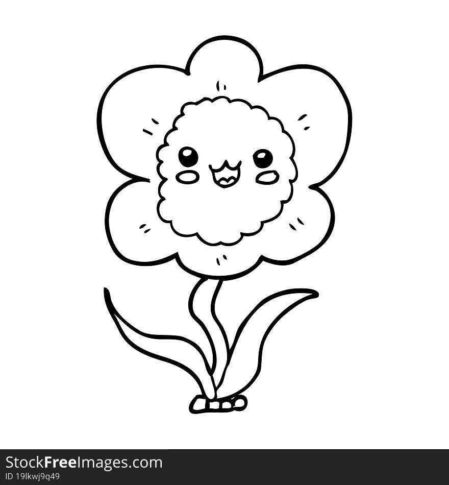 cartoon flower