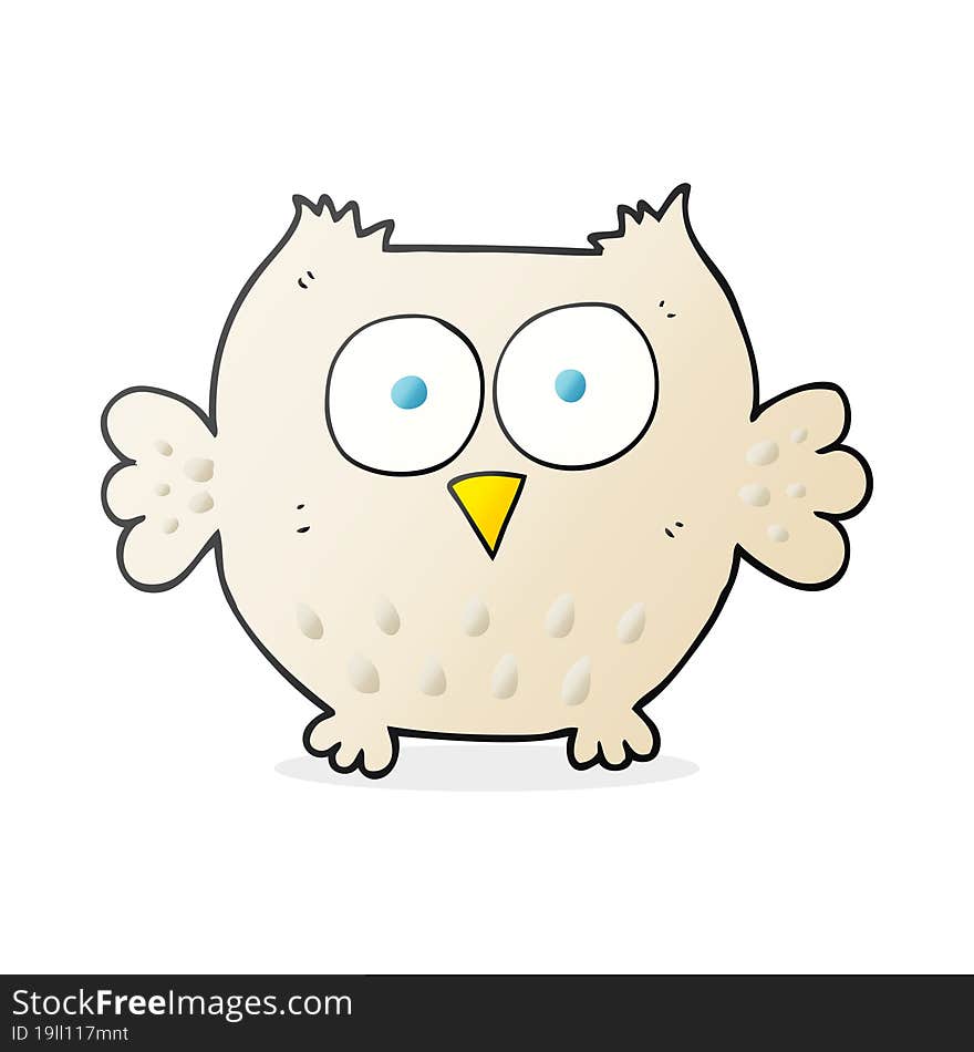 cartoon happy owl