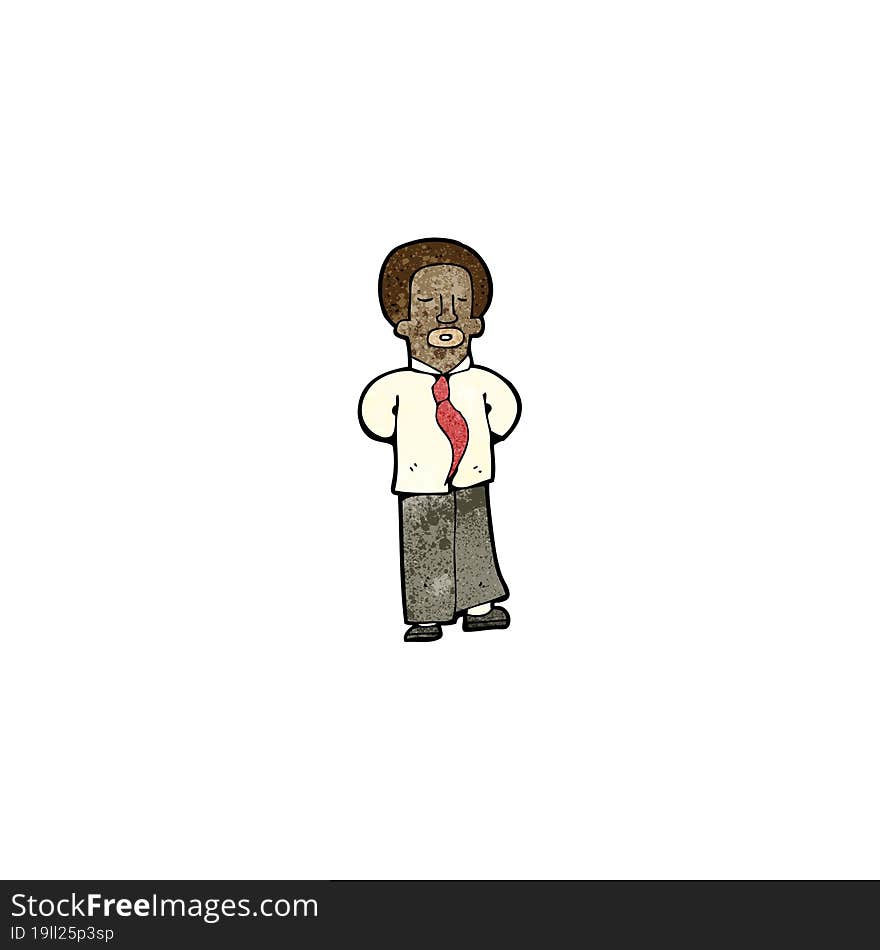 cartoon businessman