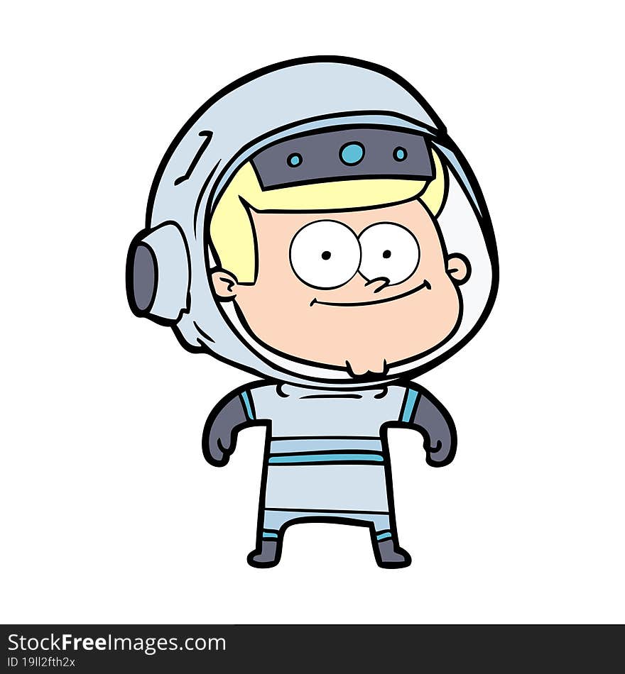 happy astronaut cartoon. happy astronaut cartoon