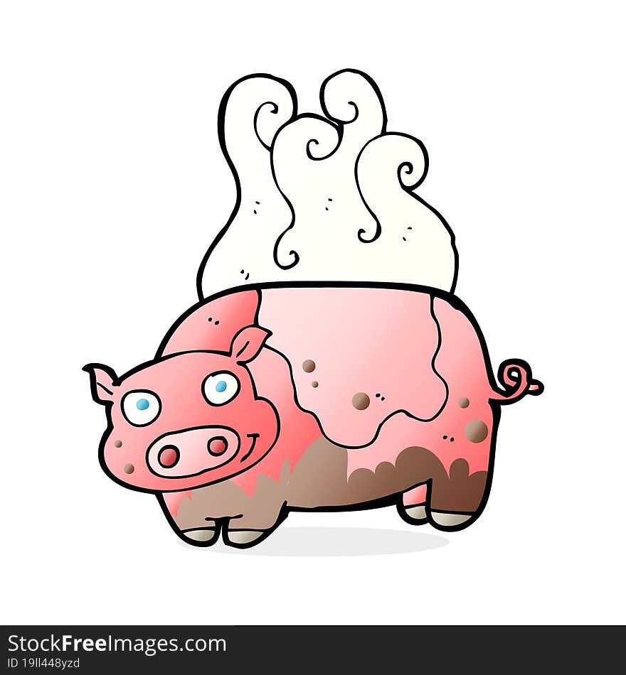 Cartoon Muddy Pig