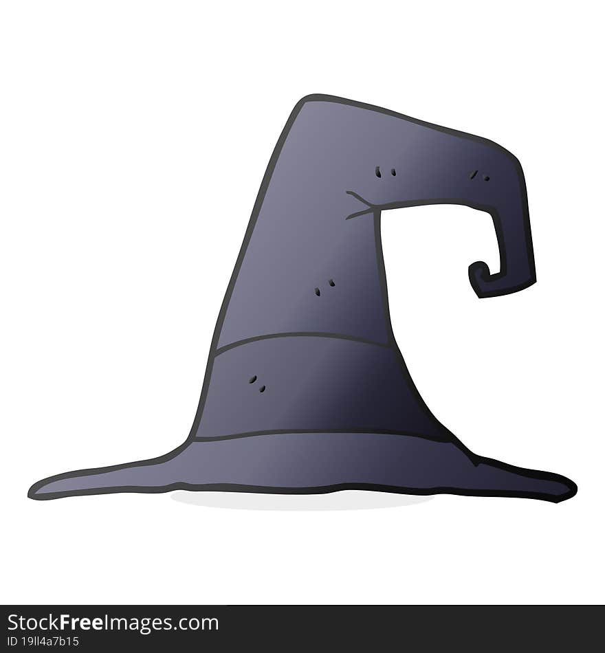 cartoon witch hat